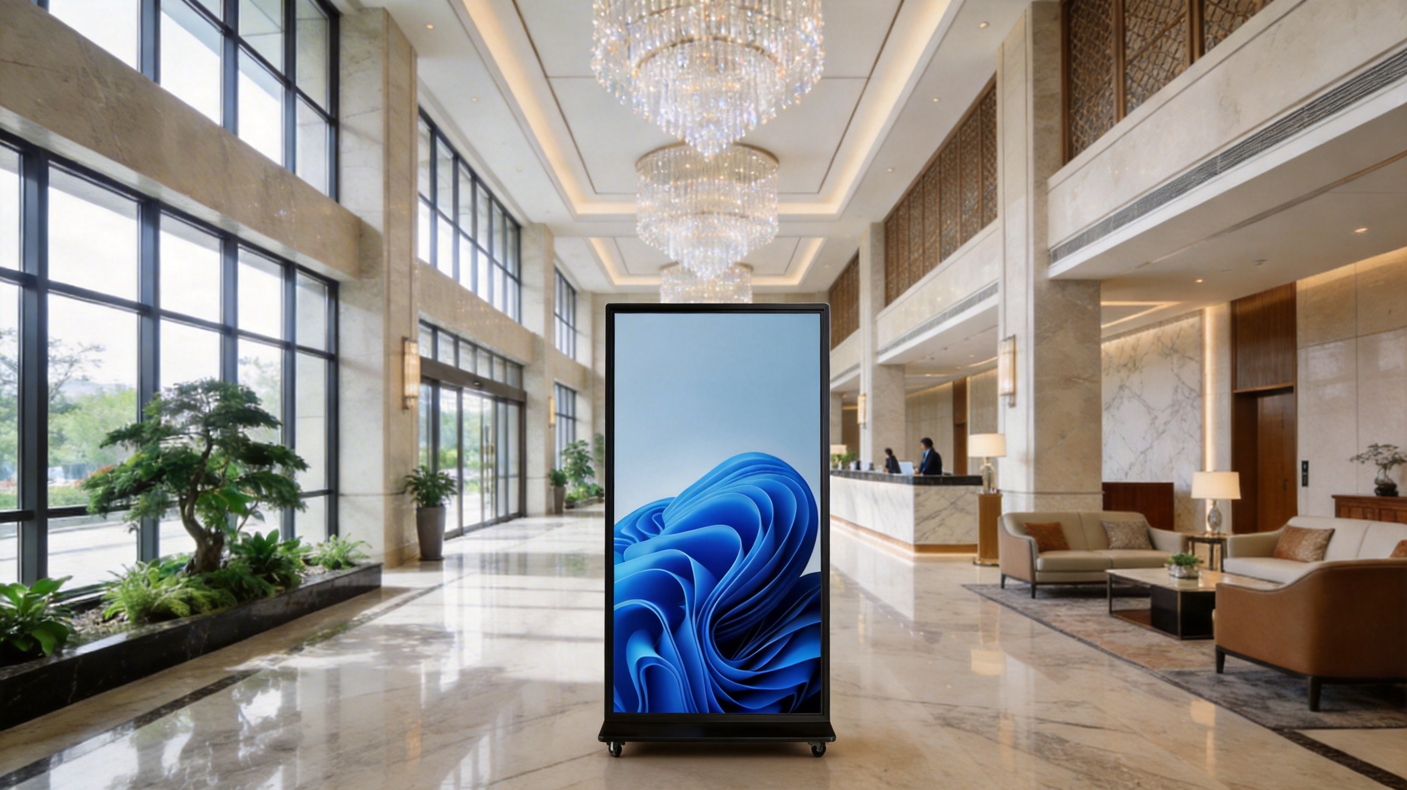 86英寸立式触摸一体机 | 展厅导览终端 | 自助查询机