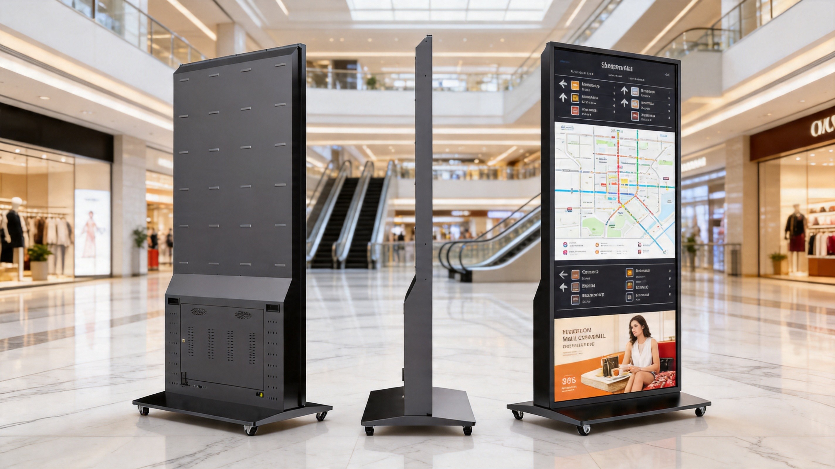75英寸立式触摸一体机 | 商场导购屏 | 智能导览终端