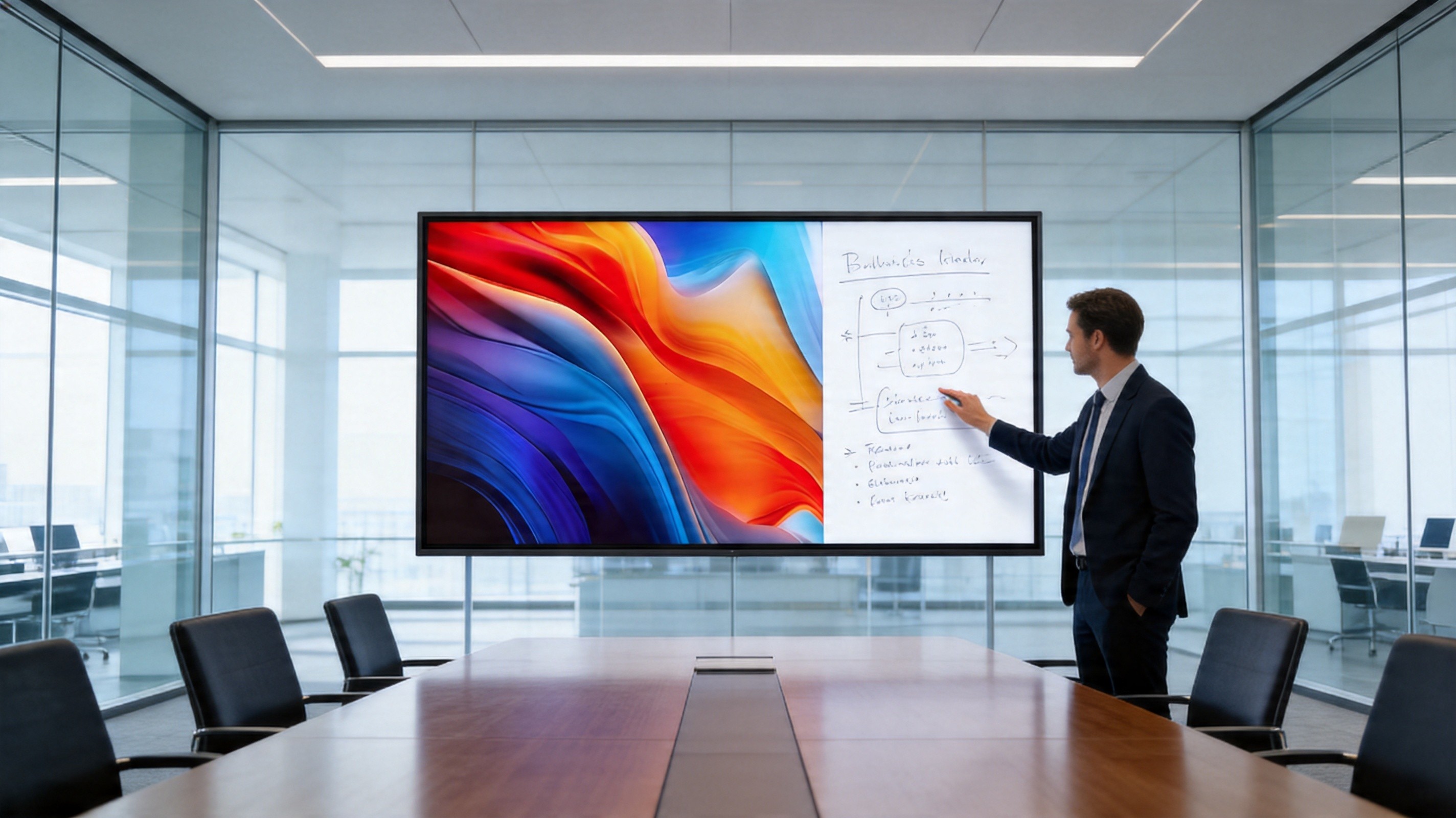 86英寸红外触控一体机 | 大型会议室智能白板 | 4K触控显示终端